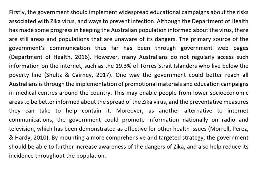 Image of the Zika virus essay first body paragraph